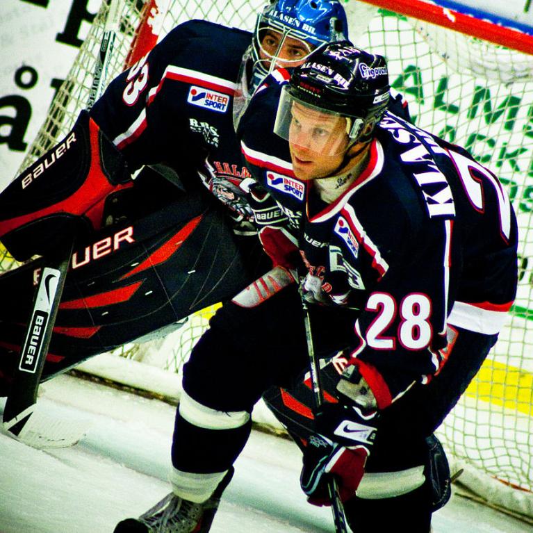 Mannlige ishockeyspillere på det svenske laget Halmstad Hammers